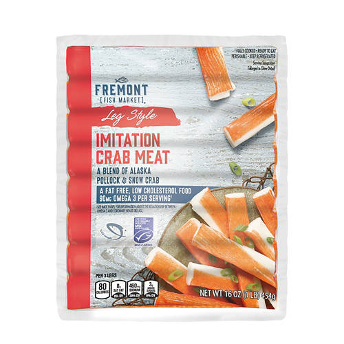 ◇Fish Market◇２２×２０×１５◇ ◇ Fremont Fish Market Leg Style Imitation Crab Meat, 16 oz